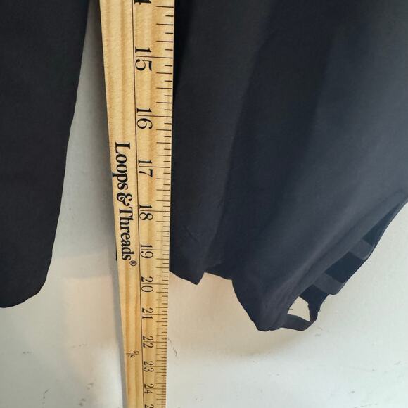 T by Talbots Pants Women’s Petite Medium Black Stretch Ankle Pull-On Comfort - Picture 6 of 13